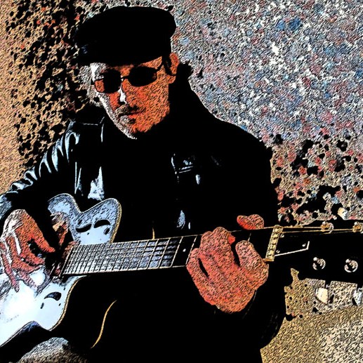 Slickstercast on guitar