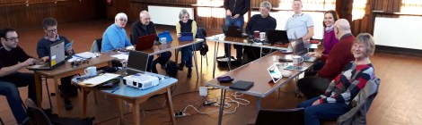 Group technology class photograph