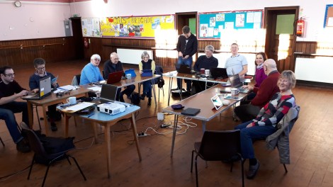 Group technology class photograph