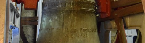 Church bell with mounting